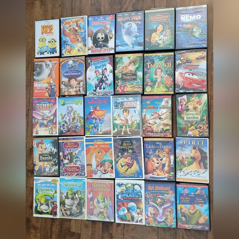 30 Childrens Animated Movies Dvd Collection Bundle